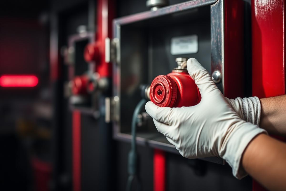 Manutenção de abrigo de hidrante realizada pela Extingás